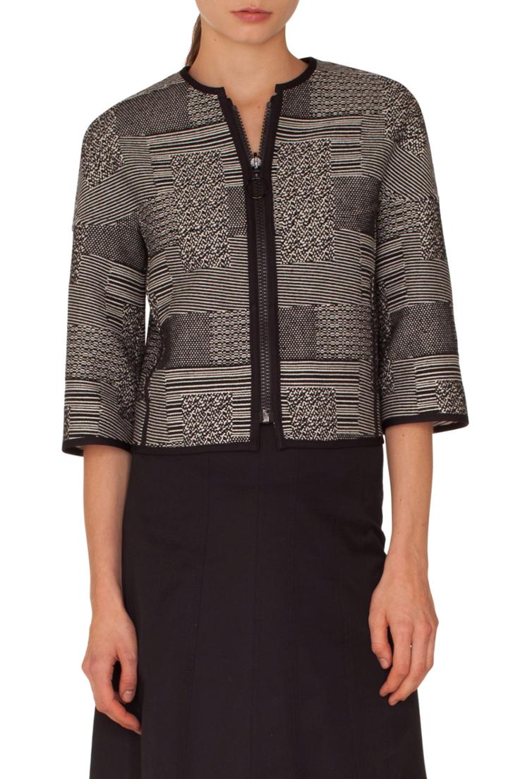 Women's Akris Punto Graphic Jacquard Jacket