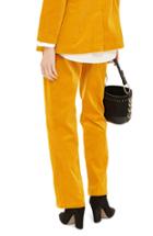 Women's Topshop Wide Leg Corduroy Trousers Us (fits Like 0) - Yellow