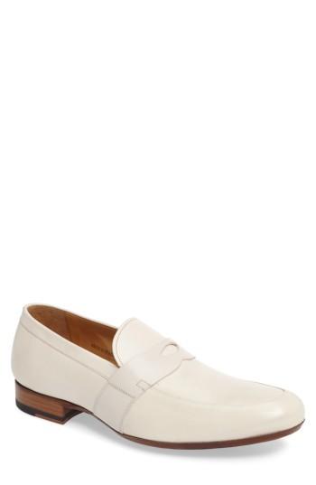 Men's Mezlan Leopold Penny Loafer .5 M - White