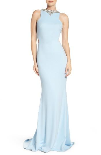Women's Mac Duggal Jewel Jersey Gown