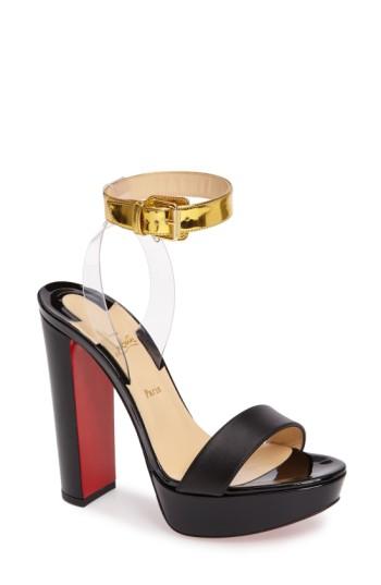 Women's Christian Louboutin Cherry Sandal Us / 35eu - Black