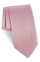 Men's Salvatore Ferragamo Errico Bunny Print Silk Tie, Size - Pink