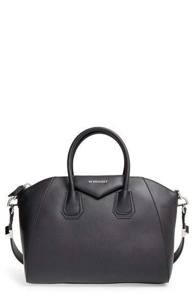 Givenchy 'medium Antigona' Leather Satchel - Black