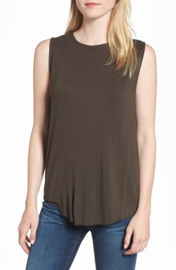 Women's Ag Devyn Drape Back Tank - Green