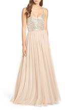Women's Adrianna Papell Embellished Two Piece Gown