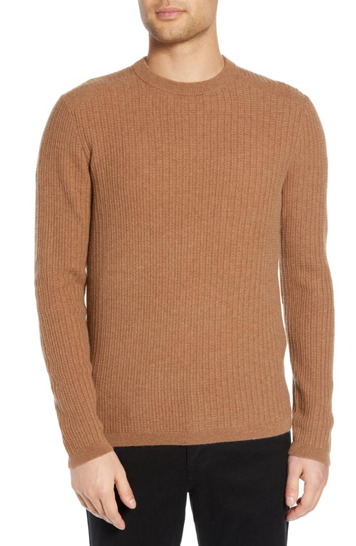 Men's Theory Jalen Regular Fit Cashmere Sweater - Beige