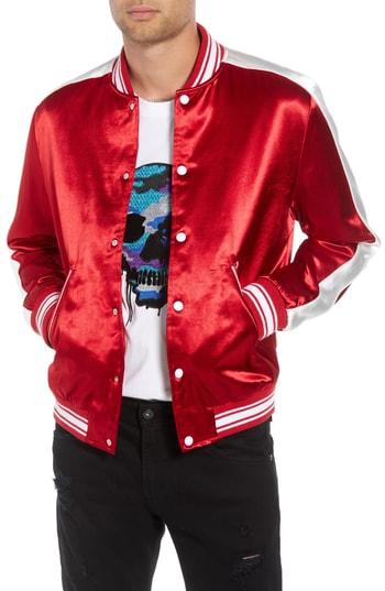 Men's The Kooples Tedy Regular Fit Striped Jacket - Red