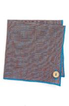Men's Armstrong & Wilson Iridescent Glass Linen Pocket Square, Size - Blue/green