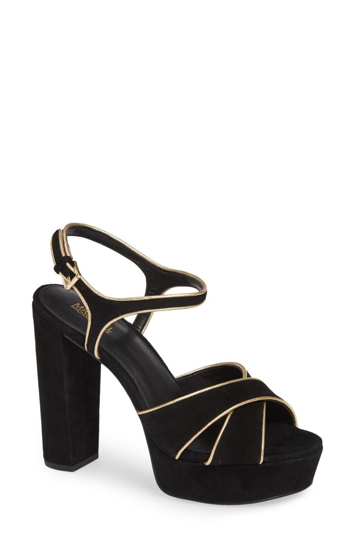 Women's Michael Michael Kors Lexie Platform Sandal M - Black