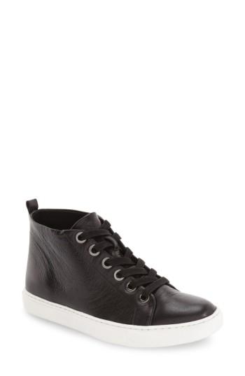 Women's Kenneth Cole New York 'kaleb' High Top Sneaker M - Black