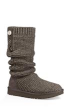 Women's Ugg Purl Cardy Knit Boot M - Grey