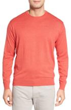 Men's Peter Millar Crown Soft Cotton & Silk Sweater - Red