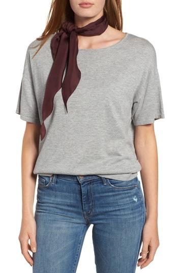 Women's Halogen Silk Diamond Scarf, Size - Burgundy