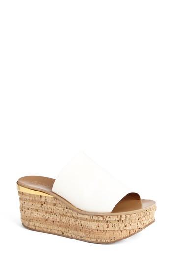Women's Chloe Camille Cork Platform Sandal .5us / 36.5eu - White