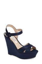 Women's Nina Jinjer Platform Wedge Sandal M - Blue
