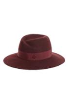 Women's Maison Michel Virginie Genuine Rabbit Fur Felt Hat - Burgundy