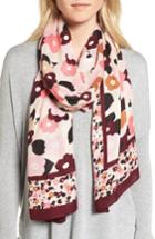 Women's Kate Spade New York Blooming Oblong Scarf, Size - Pink