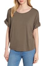 Women's Habitual Harper Roll Cuff Tee - Green