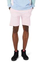 Men's Topman Waffle Jersey Athletic Cutoff Shorts - Pink