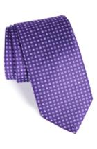 Men's Eton Neat Silk Tie, Size - Purple