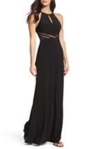 Women's Xscape Illusion Waist Jersey Halter Dress