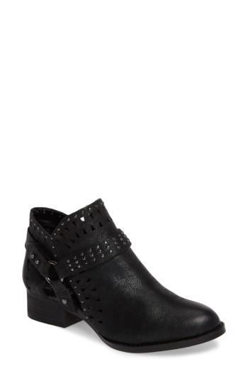 Women's Vince Camuto Calley Strappy Studded Bootie M - Black