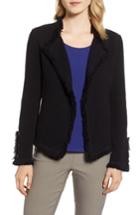 Women's Nic+zoe Fringe Mix Jacket - Black