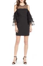 Women's Endless Rose Tiered Sleeve Organza Dress - Black