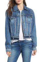 Women's Tahari Thea Peplum Hem Leather Jacket