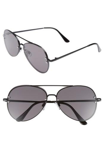 Women's Bp. Aviator Sunglasses - Black/ Black