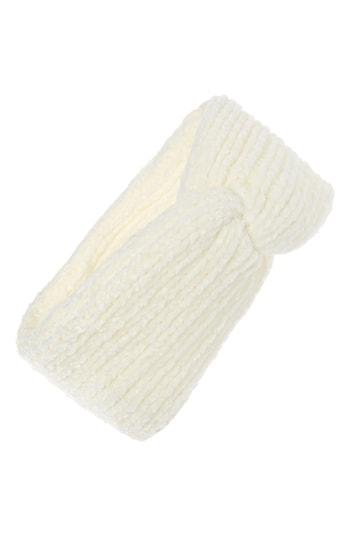 Trouve Chenille Headband, Size - Ivory