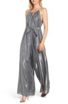 Women's Velvet By Graham & Spencer Lame Halter Jumpsuit - Metallic