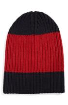 Men's Gucci Colorblock Wool Knit Cap - Blue