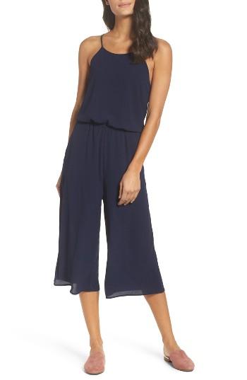 Women's Mary & Mabel Blouson Jumpsuit - Blue
