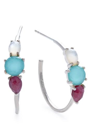 Women's Ippolita Rock Candy Prong Set 3-stone Hoop Earrings