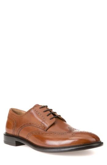 Men's Geox Guildford 4 Wingtip Us / 39eu - Brown