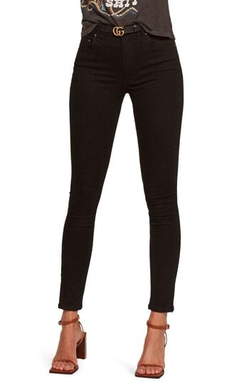 Women's Reformation High & Skinny Jeans - Black