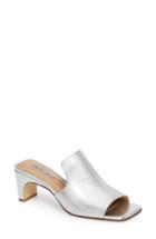 Women's Charles David Herald Slide Sandal M - Metallic