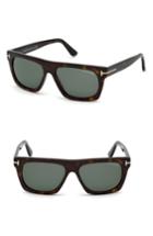 Men's Tom Ford Ernesto 55mm Sunglasses - Dark Havana/ Green Lenses