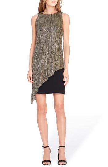 Women's Tahari Metallic Overlay Sheath Dress