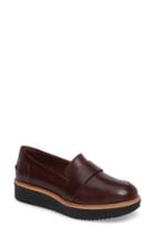 Women's Clarks Teadale Elsa Loafer .5 M - Burgundy