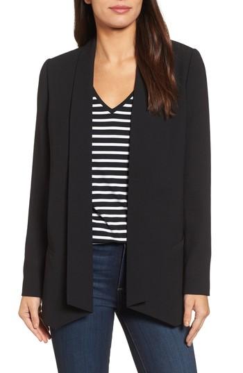Women's Halogen Shawl Collar Blazer - Black