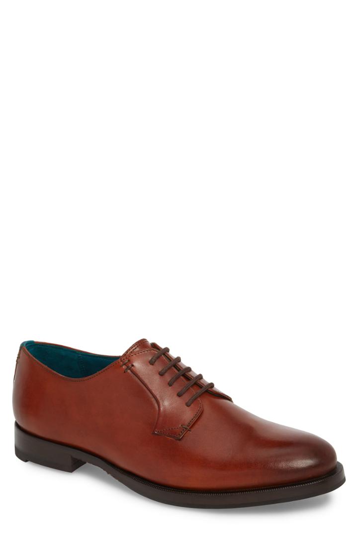 Men's Ted Baker London Silice Plain Toe Derby .5 M - Brown