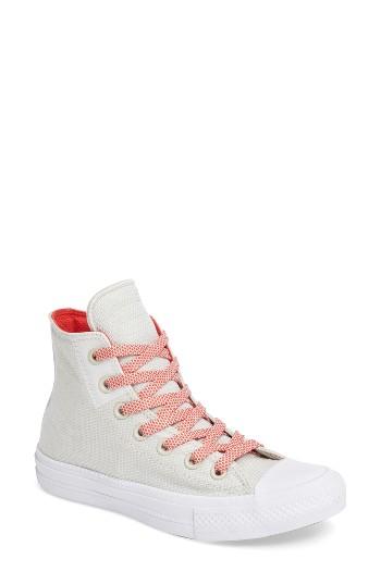 Women's Converse Chuck Taylor All Star Ii Basket Weave High Top Sneaker M - Beige