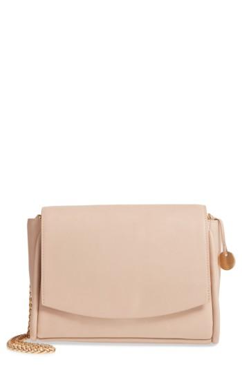 Skagen Sylvi Calfskin Leather Crossbody Bag - Beige