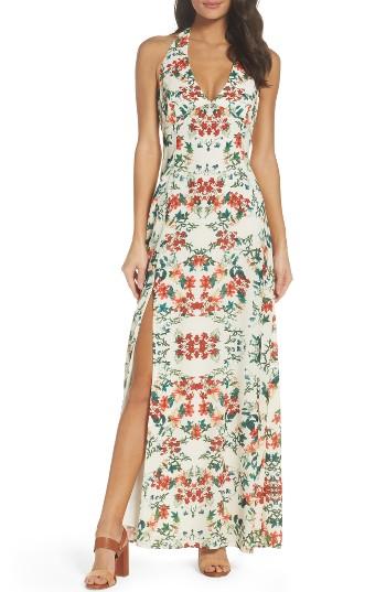 Women's Bb Dakota Hana Print Maxi Dress - Red