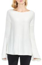 Women's Vince Camuto Bell Sleeve Ribbed Sweater, Size - White