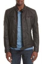 Men's Belstaff Weybridge Waxed Cotton Jacket Eu - Black