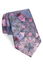 Men's Ermenegildo Zegna Quindici Medallion Silk Tie, Size - Pink