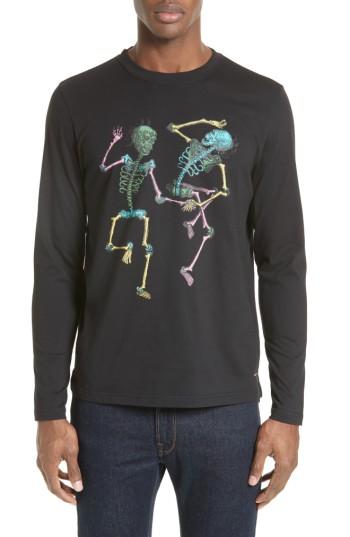Men's Ps Paul Smith Dancing Skeletons Long Sleeve T-shirt